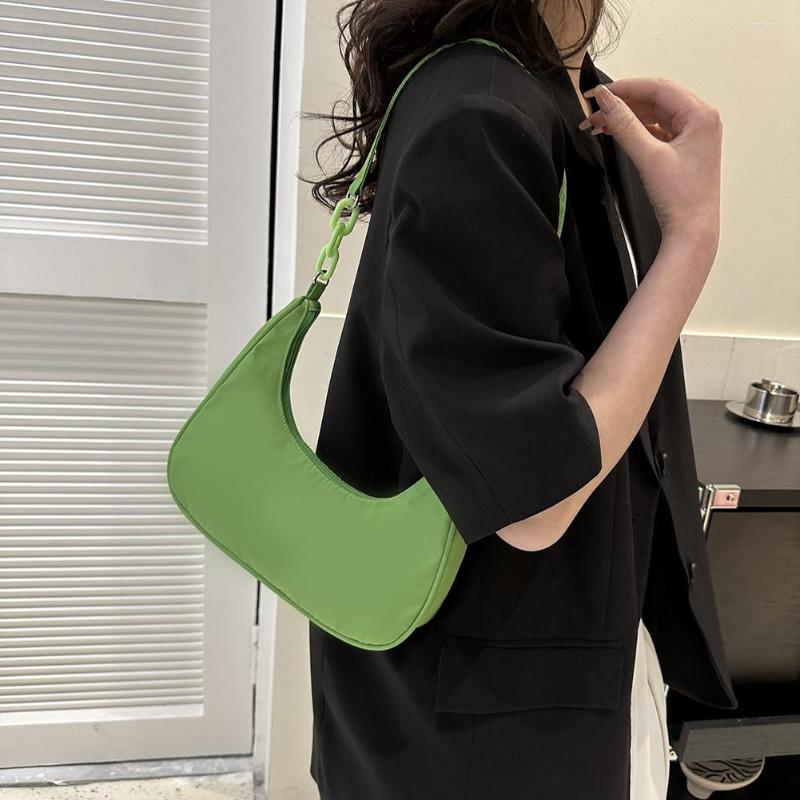 

Evening Bags Women Trendy Armpit Bag Solid Color Retro Totes Fashion Top-Handle Clutch Ladies Underarm Female Hobos, Black