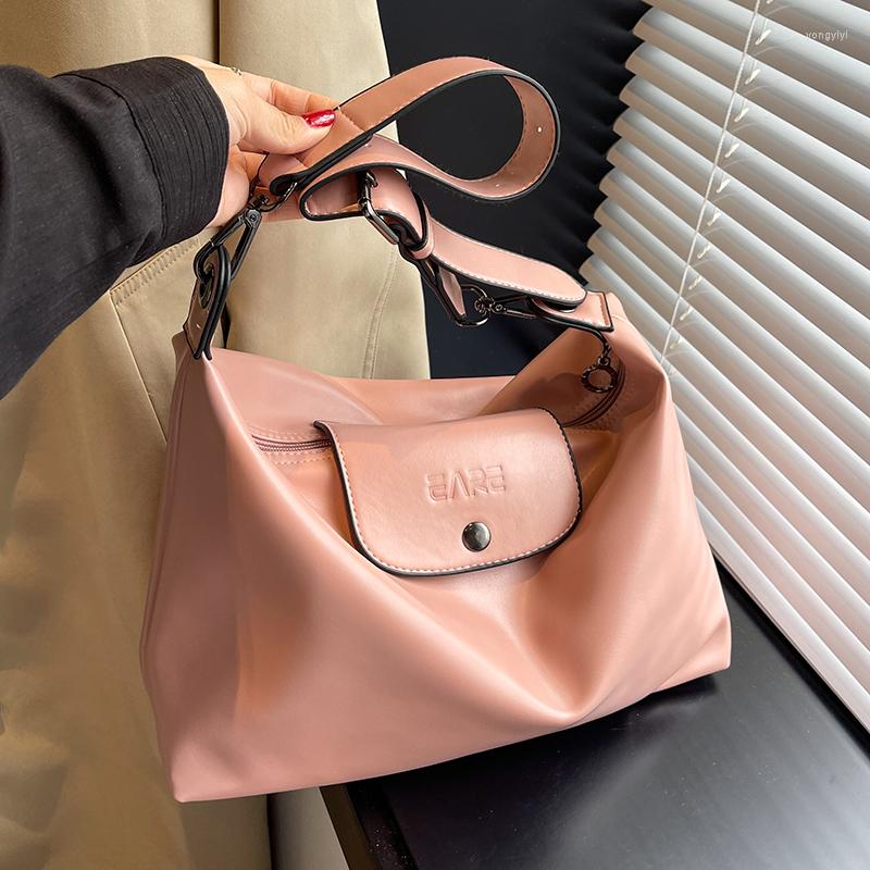 

Evening Bags Simple Designer Shoulder Side For Women 2023 Summer Shopper Fashion Latest Big Good Leather Shopping Handbag, Beige