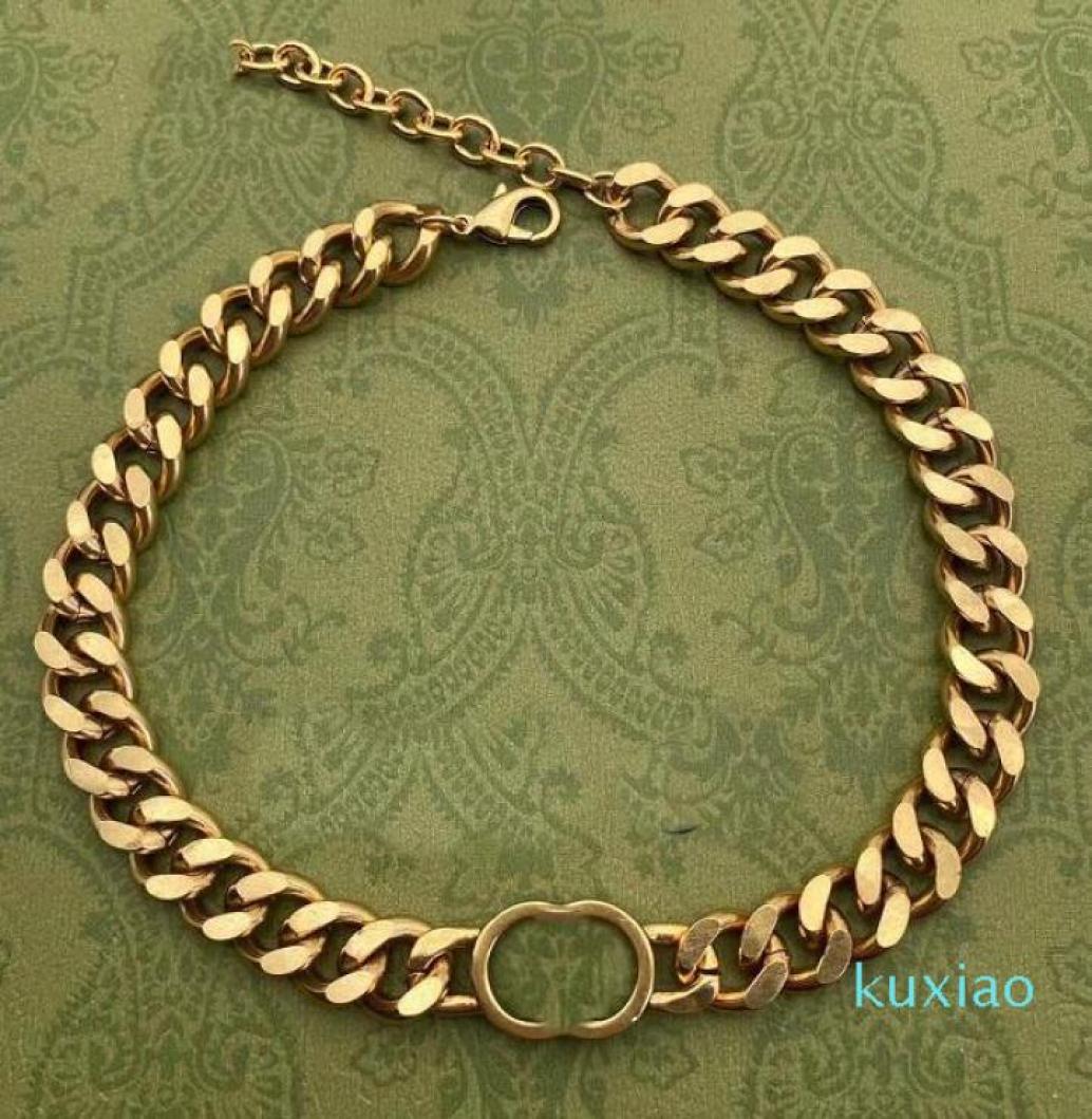 

Designer High Quality Necklaces Cuban Choker Necklace Collares Punk Vintage Chunky Thick Link Chain for Women New Year Jewelry Acc4255068