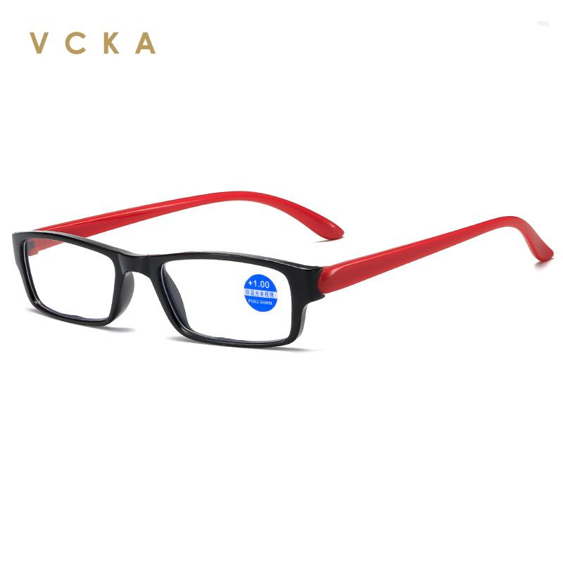 

Sunglasses VCKA Square TR90 Reading Glasses Unisex Ultralight Frame Portable Presbyopic Eyeglasses Vision Care Eyewear 1.0- 4.0