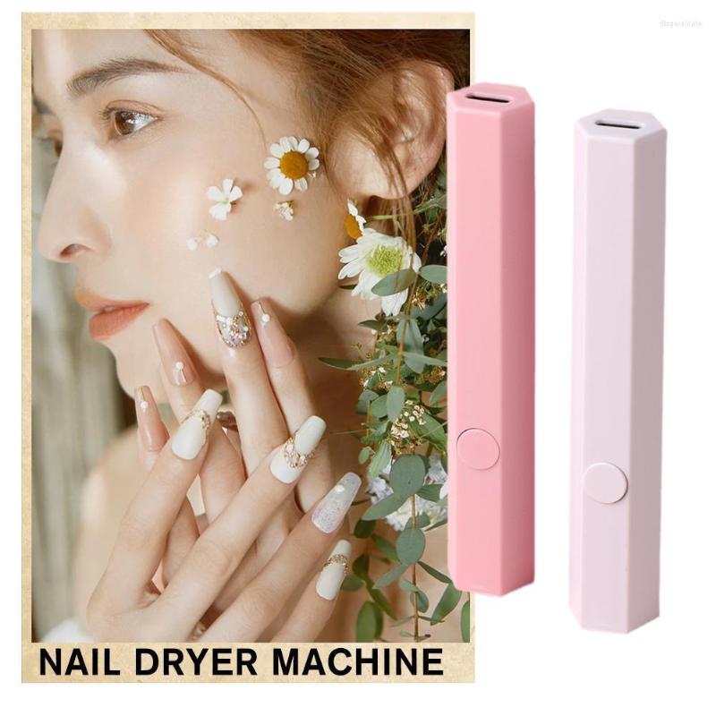 

Nail Dryers Portable Salon Quick Dry USB Dryer Machine Home Potherapy Tools Professional UV Lamp LED Mini Pen F5D8, White
