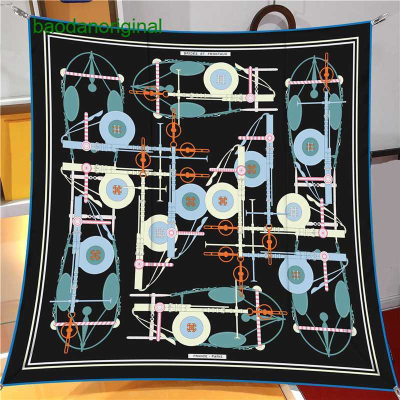 

Hemres Designer Scarves 2023 Springsummer New Geometric Square Women's Ribbon Accessories Binding Bag Neckband Printed Hair Band Simulation Silk Scarf HCXQ