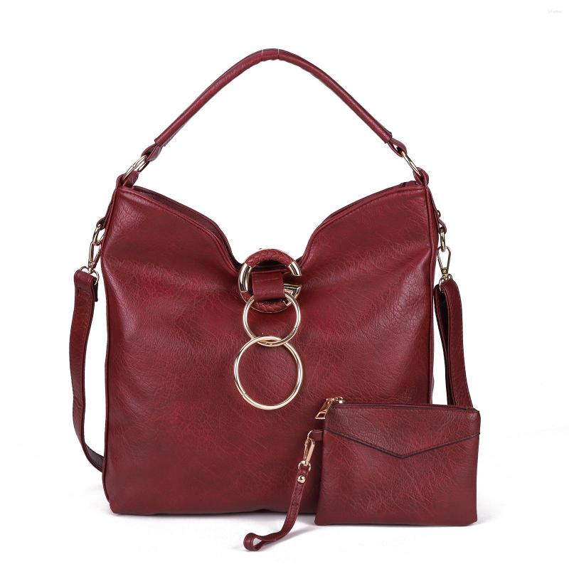 

Evening Bags 2pcs Fashion Casual Women's Shoulder Bag Crossbody Brand Designer Sac A Main Femme Purse Messenger Leather Pu Sell, Yellow
