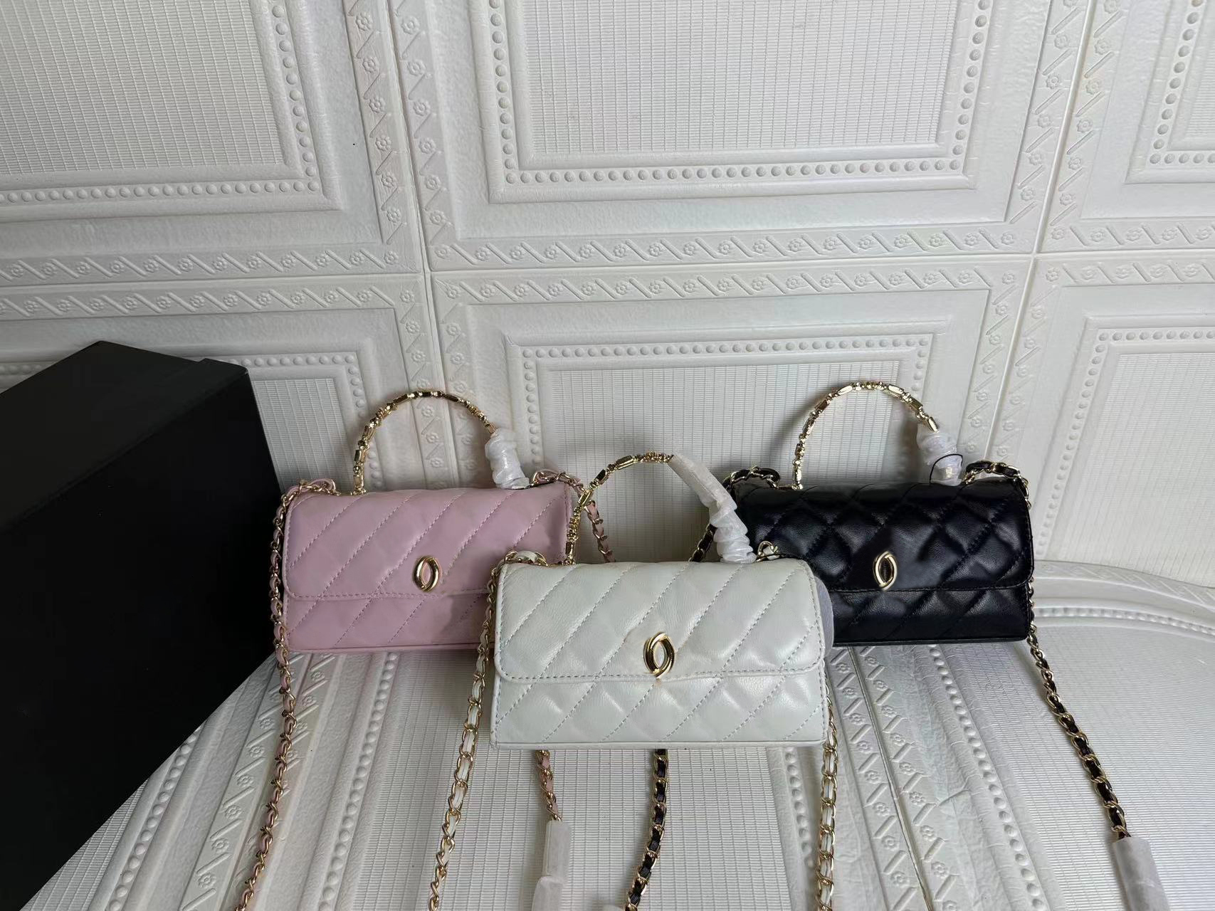 

Luxury Designer Women's Crossbody Bag One Shoulder Franc Handbag Handbag 228, Black