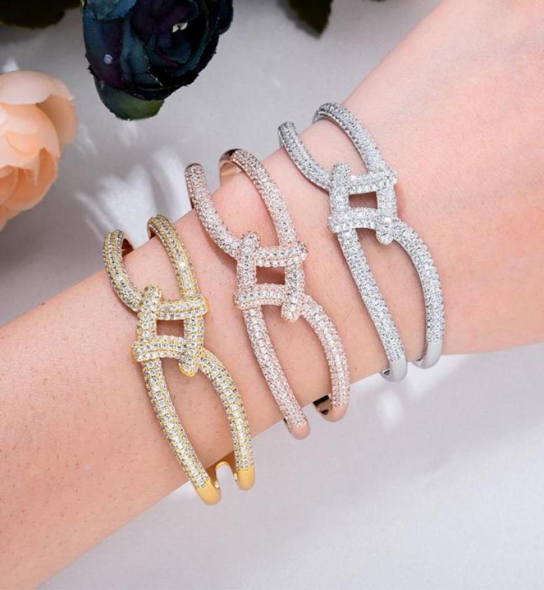 

Bangle GODKI Maxi Size Crossover 3 Colors Bracelet For Women Wedding Party Zircon Crystal Engagement DUBAI Bridal Jewelry Gifts3348598