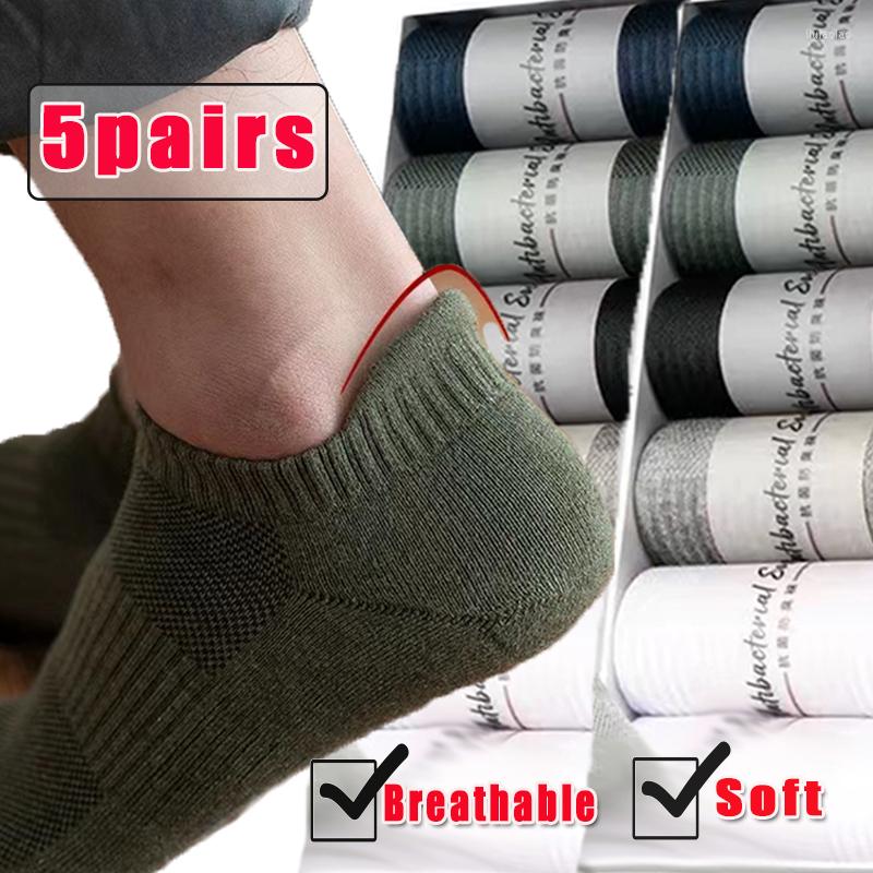 

Men's Socks 5 Pairs Cotton Short Men Crew Ankle Breathable Casual Sports Sock Soft Summer Women's Low-Cut For Male High Quality