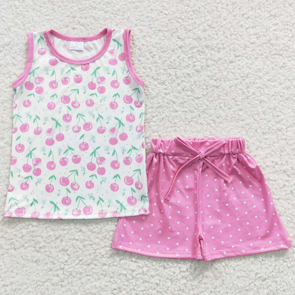

Summer Girls Boutique Clothing Sets Milk Silk Fashion Pink Baby Girl Clothes Wholesale Bulk Children Outfits, Maroon