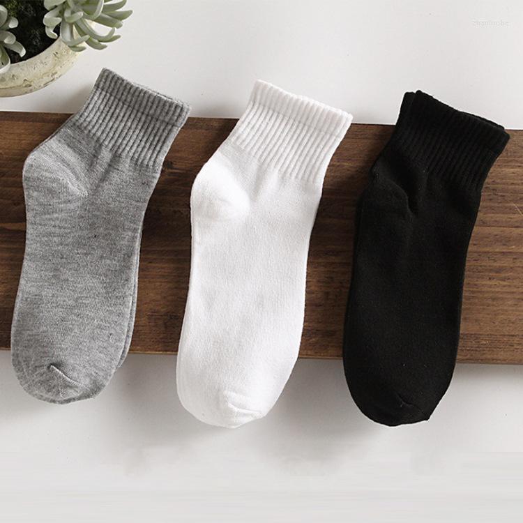 

Men's Socks Men's Four Seasons Polyester Cotton Breathable Sweat-absorbing Mid-tube Sports Spring And Summer Wholesale, W-b343