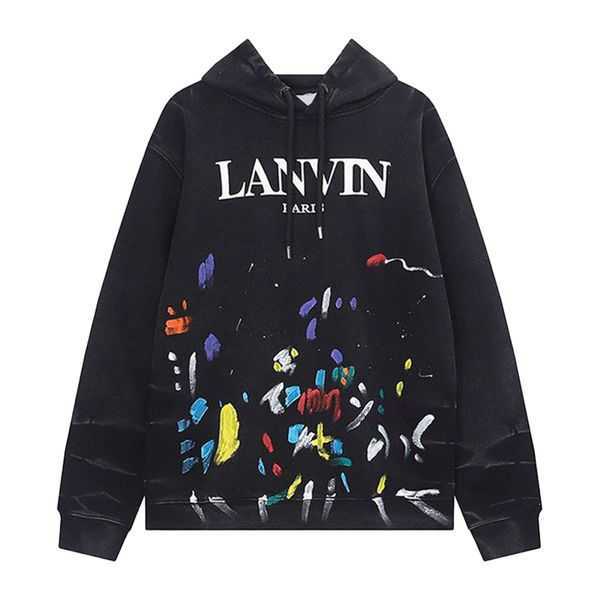 

Designer Men Hoody Hoodies Pullover Sweatshirts Loose Lanvin Long Sleeve Hooded Jumper Mens High Quality Women 1 Y20k