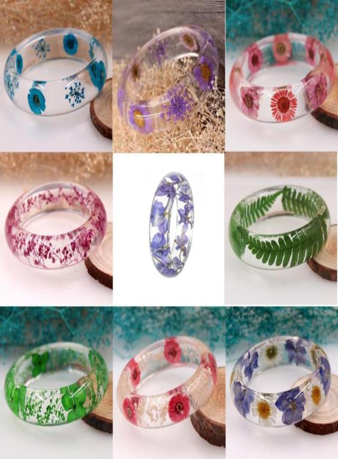 

Bangle Resin Transparent Flat Silicone Bracelet Real Flower Specimen DIY Jewelry4489212