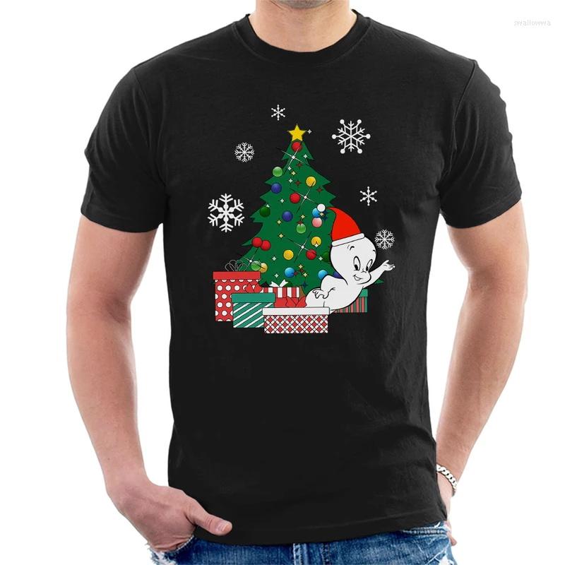 

Men's T Shirts Printed Funny Men Casper Around The Christmas Tree T-Shirt Women Tshirt, Notprint