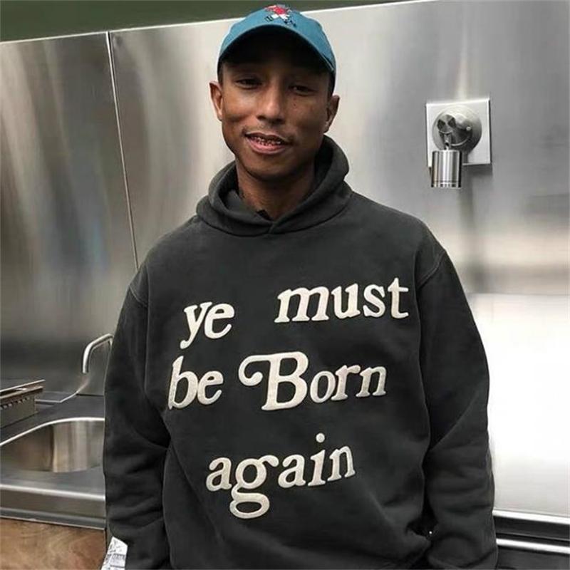 

Men's Hoodies & Sweatshirts Ye Must Be Again Letter Printed Men Women Oversized Sweatshirt Spring Autumn Hip Hop Streetwear Casual Pull, Lucky me black