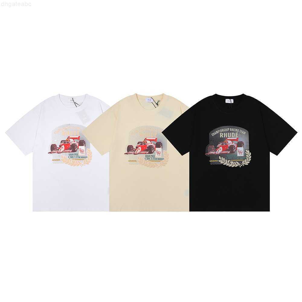 

Men's T-shirts Rhude F1 Racing Gran Prix Circuit De Monaco Hd Printing Men's and Women's Short-sleeved T-shirt