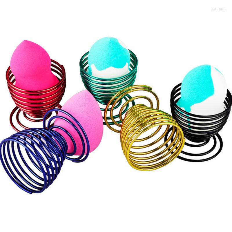 

Makeup Sponges Sponge Puff Anti-Moldy Metal Spring Bracket Beauty Stand Storage Waterdrop Cosmetic Powder Tool