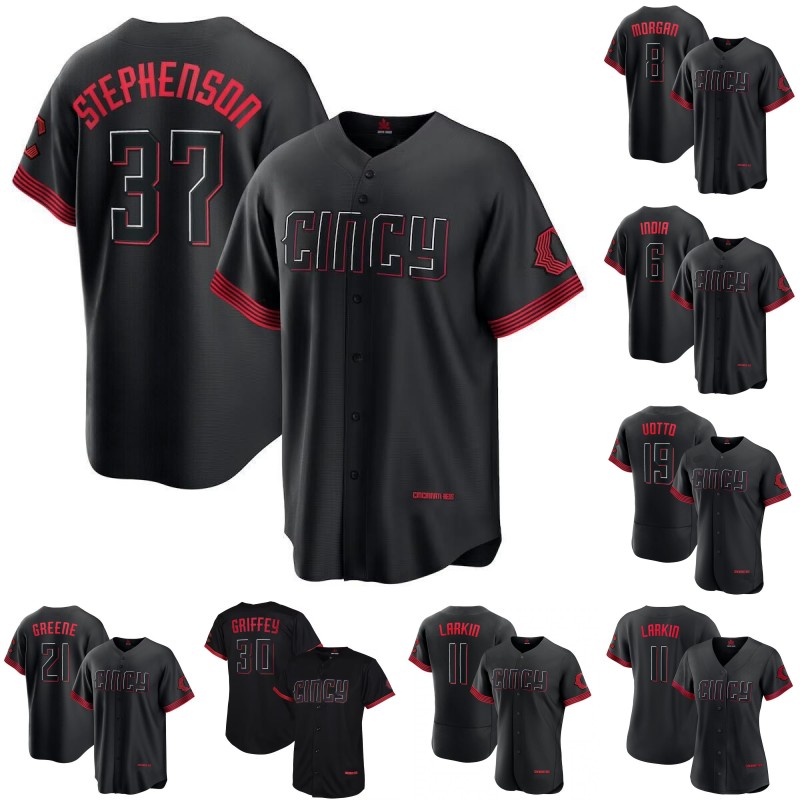 

Cincinnati Tyler Stephenson Reds Jersey Elly De La Cruz Luke Maile Curt Casali Jonathan India Pete Rose Hunter Greene Joey Votto Fernando Cruz Graham Ashcraft Jersey, Mens flex base 2023 city connect