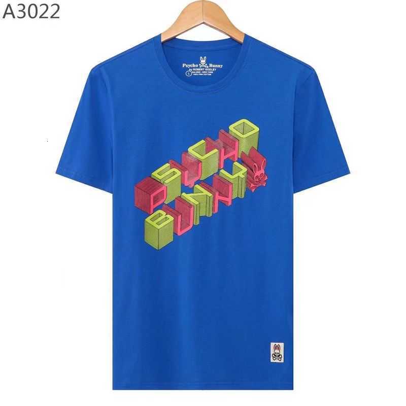 

Psycho Bunny 23 Summer New t Shirt Skeleton Rabbit Pattern High-end Print Short Sleeve Versatile Casual Cotton T-shirt Men and Women Embroidery Qq8j Vd5g, Red