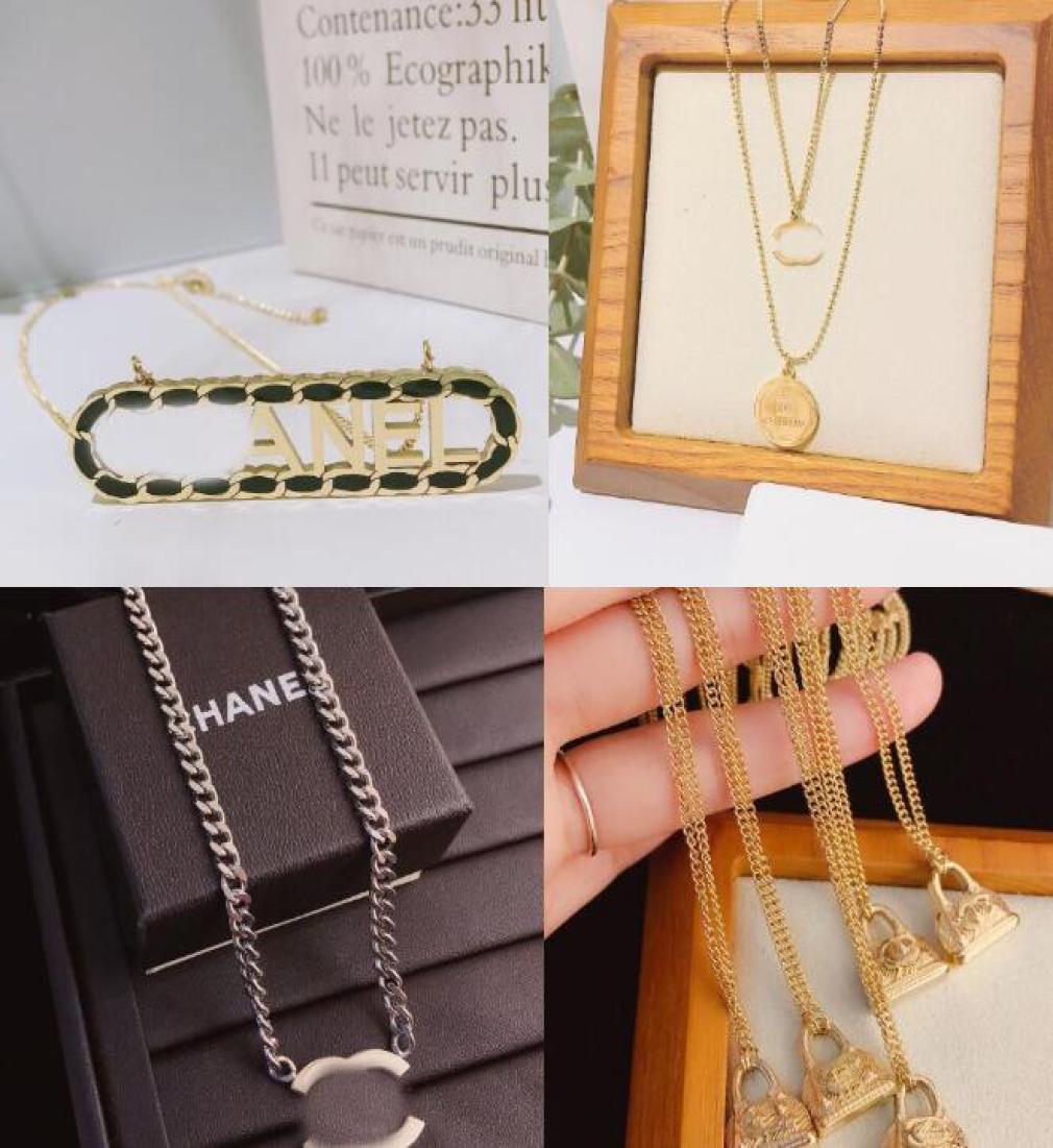 

20style Charm Selected Square Brand Pendant Necklaces Fashion Designer Jewelry Female Style Campus Couple Romantic Mature Women Pe3713577