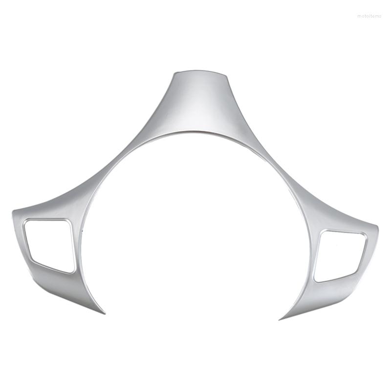 

Steering Wheel Covers Car Decoration Cover Trim Frame Sticker For E90 3 Series 2005-2012 Accessories(Silver)