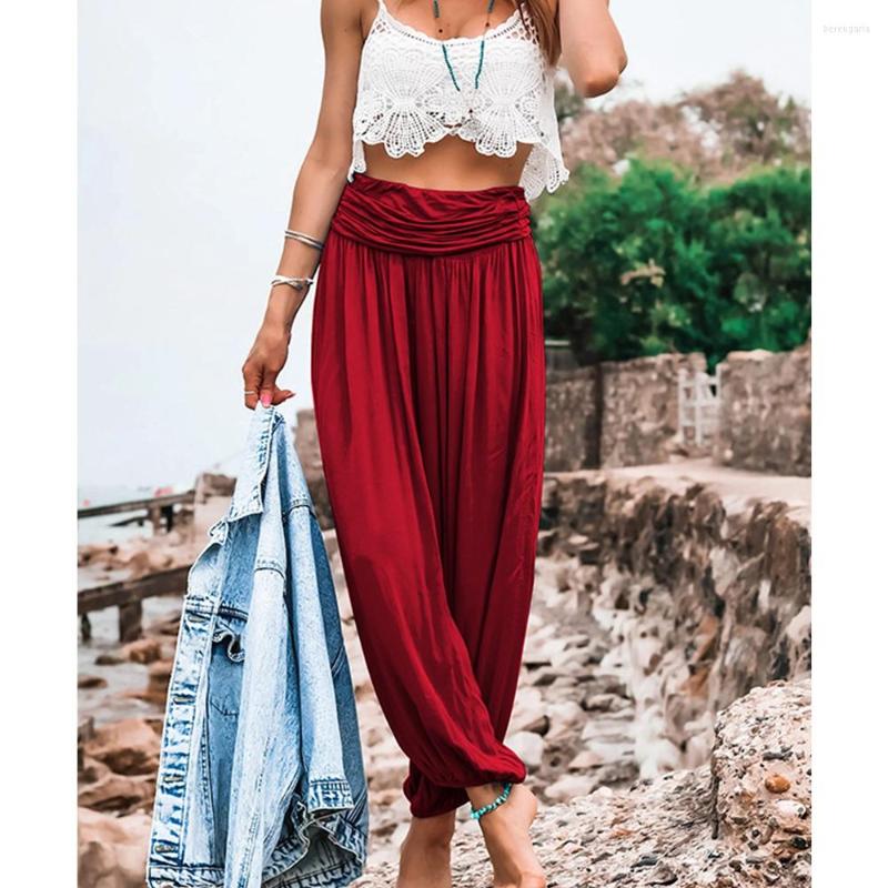 

Women's Pants Wepbel Zipper Wide Leg Trousers Casual Pure Color Women All-Matching High Waist Yoga, Black