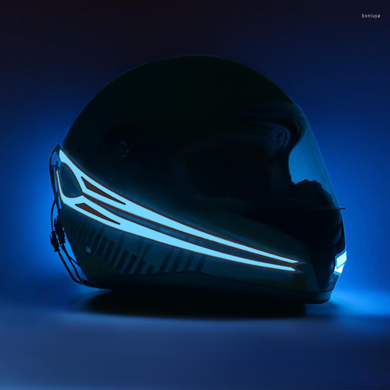 

Motorcycle Helmets Nuoxintr Helmet Light Strip Waterproof LED EL Cold Night Riding Signal Luminous Modified Sticker, White light