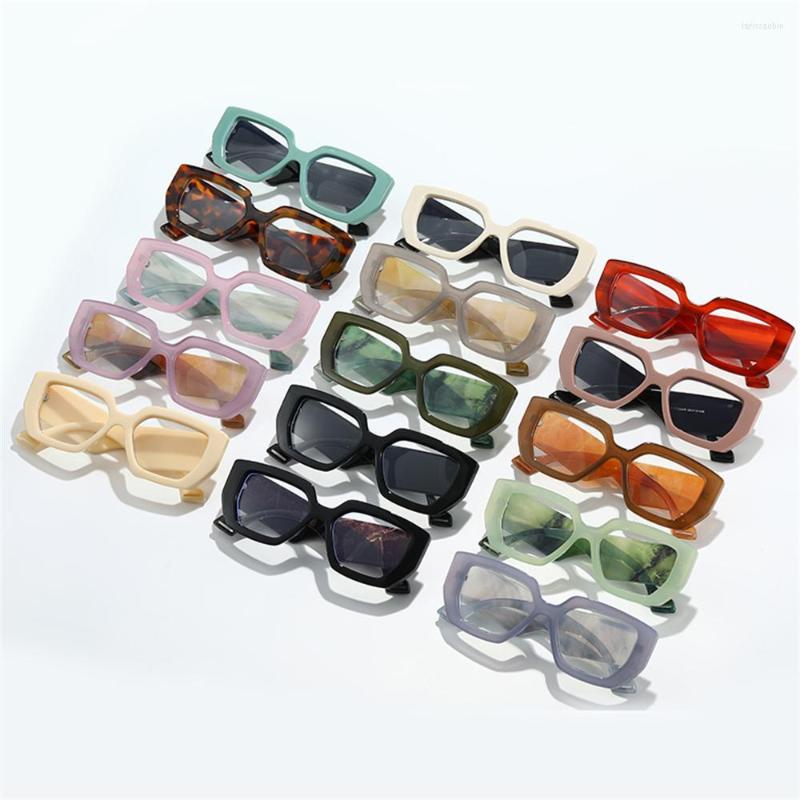 

Sunglasses Fashion Clear Glasses Square Eyeglasses Thick Frame Black For Women Blue Light Computer Eyewear