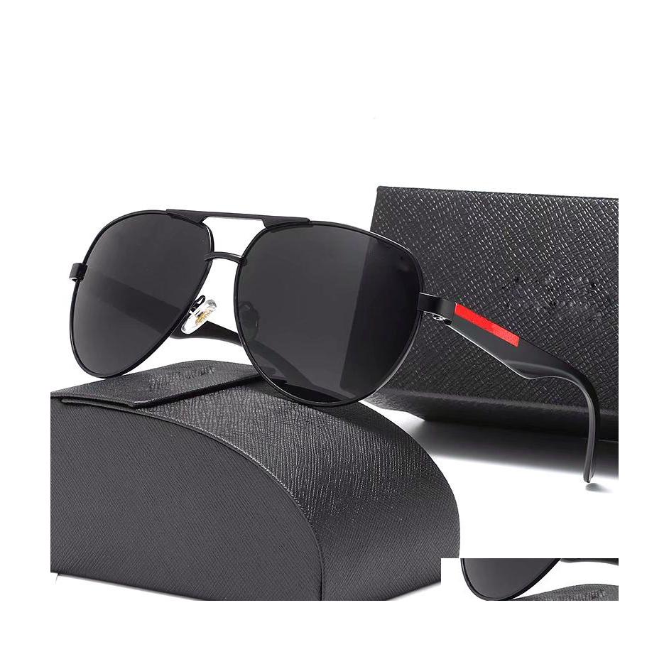 

Sunglasses Luxury Designer Man Glass Outdoor Metal Frame Fashion Classic Lady Sun Glasses Mirror Woman With Box Drop Delivery Accesso Dhgei