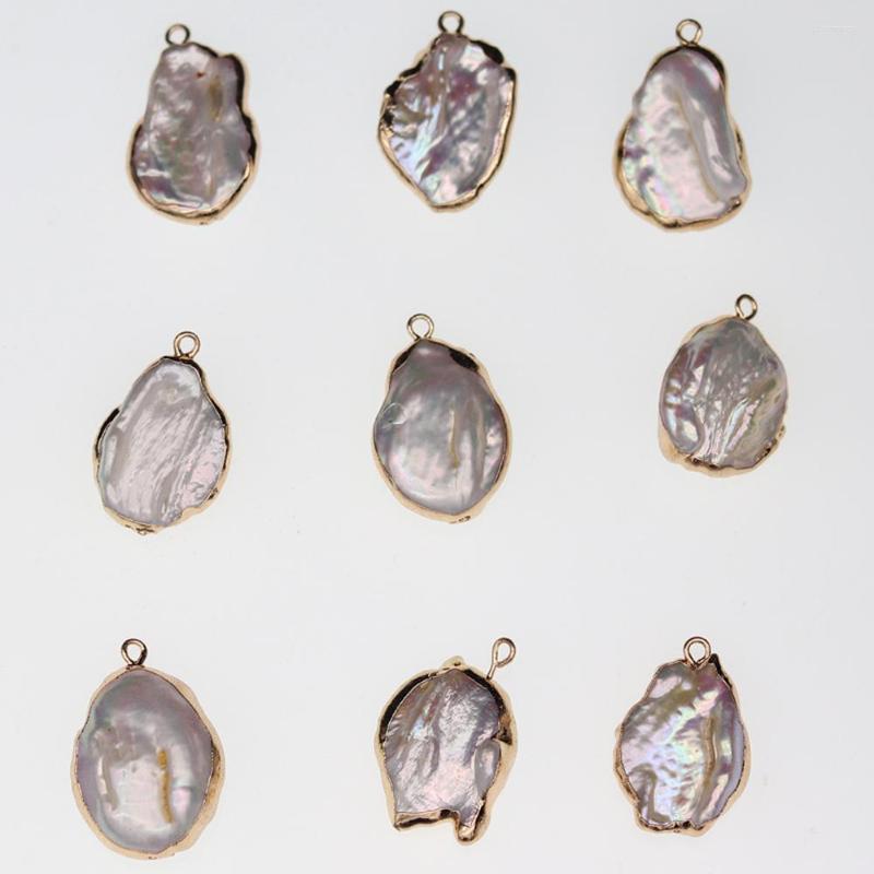 

Pendant Necklaces Selling Natural Pearl Irregular Bead Boutique Carving Making DIY Fashion Charm Necklace Bracelet Jewelry 2pcs
