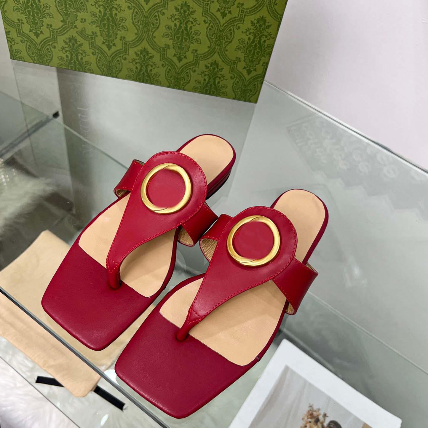

Designer Sandal Chypre Slippers Men Women Genuine Leather Slipper Suede Slides Rubber Flat Sandals Casual Couples Slide Classic Summer Beach Flip Flops, #4