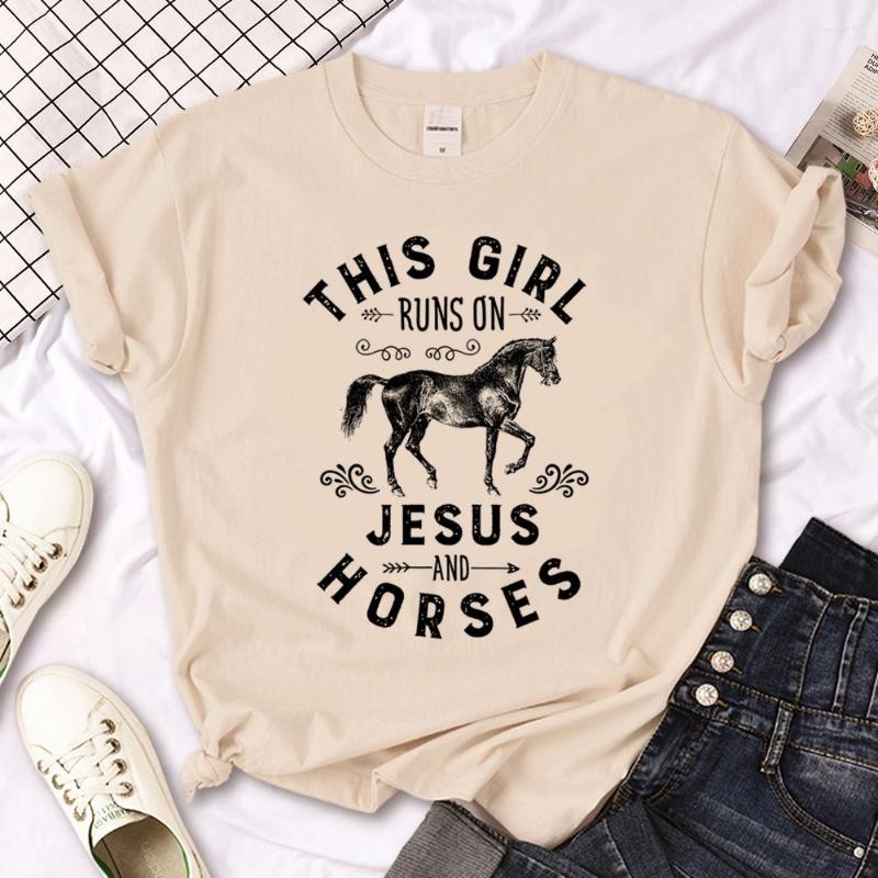 

Men's T Shirts Horse T-shirts Women Funny Y2K Shirt Female Harajuku Clothes, 12430