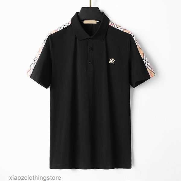 

Polo woman Italian Mens Polos Designer Clothing Short Sleeves Fashion Summer White burre Black Letter Striped T-Shirts Asian size -3xl 426T, 01
