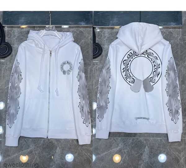

Jackets Zipper Fashion Designer Luxury Women' Sweatshirts Heart Horseshoe Cross Print Brand Hoodies Men Chromes Coat Casual Pullover Loose Sweater Jacket TQ IGF9, Not sold separately