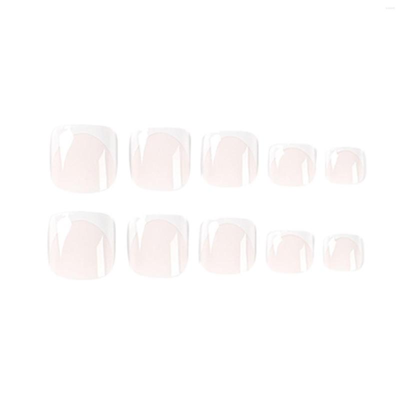 

False Nails French Tips Square Fake Toenails Thin Full Cover Resin Toenail Patches For Girls Daily Dating Party Shopping, Camel
