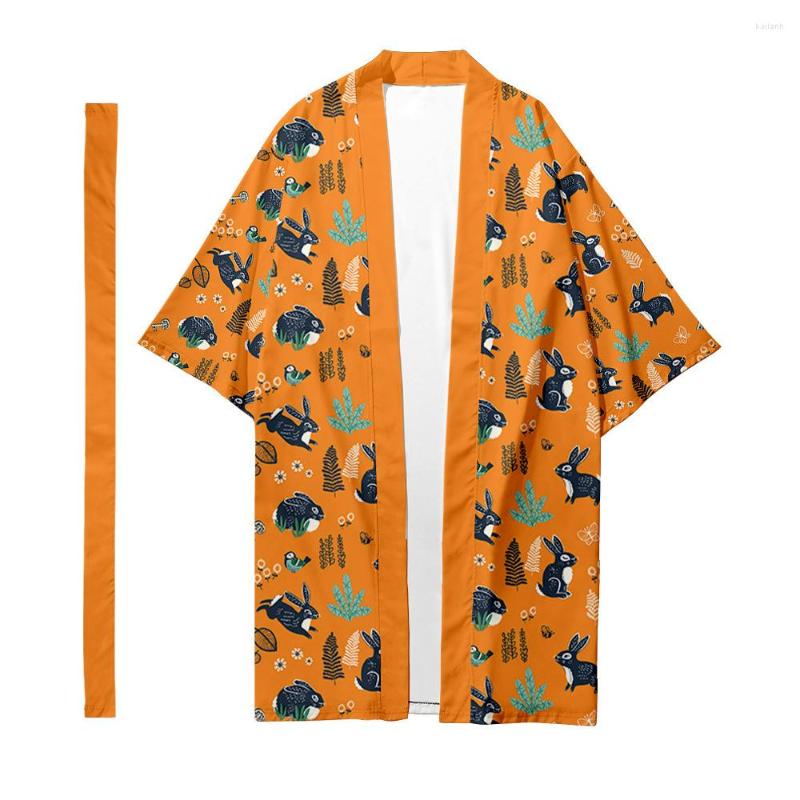

Ethnic Clothing Japanese Adult Yukata Kimono Haori Cardigan Summer Print Women Men Shirt Asian Samurai Cosplay Costumes Oversize Streetwear