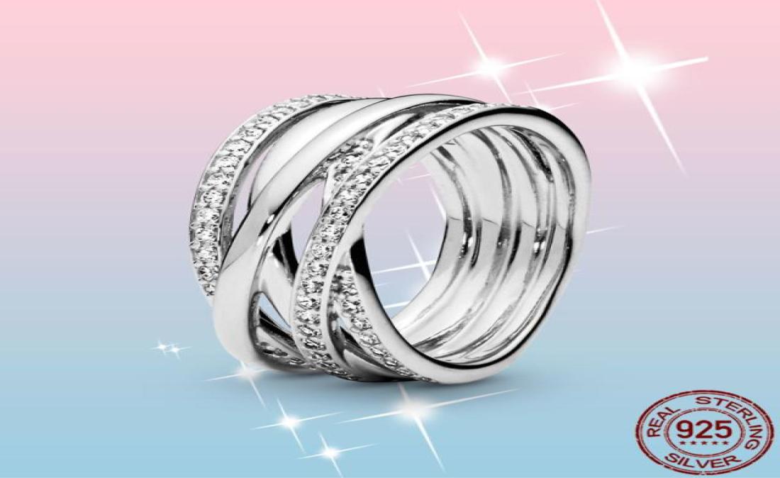 

Trendy Rings 925 Sterling Silver Sparkling Polished Lines Ring Wedding Engagement Righs for Women Sliver6759957