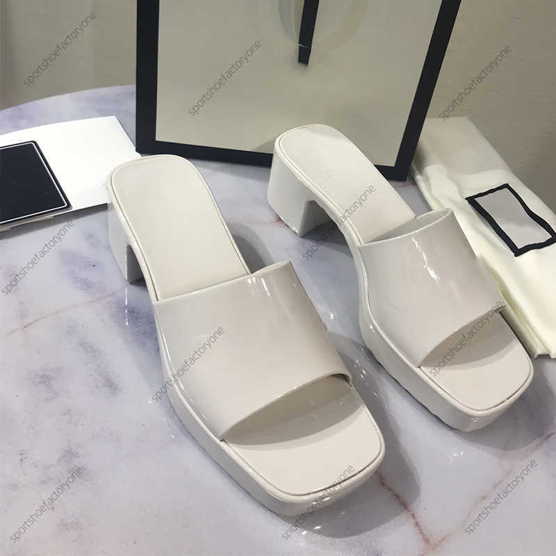 

2023 Women Sandals High Heels Rubber Slide Sandal Platform Slipper Chunky, Pink