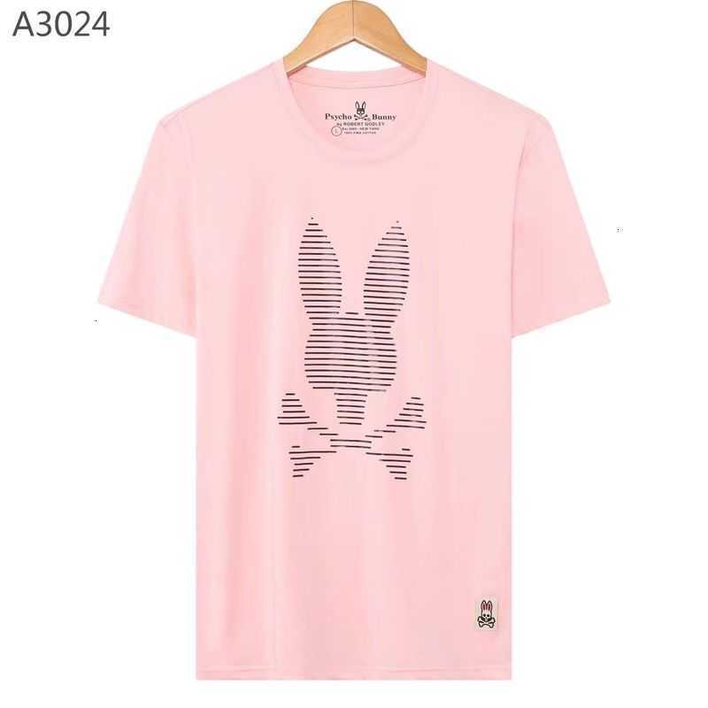 

Psycho Bunny t Shirt 23 Summer New Casual Fashion Brand Skull Rabbit Embroidery Printed Short Sleeve T-shirts for Men Pure Cotton V9tz W6x3, White