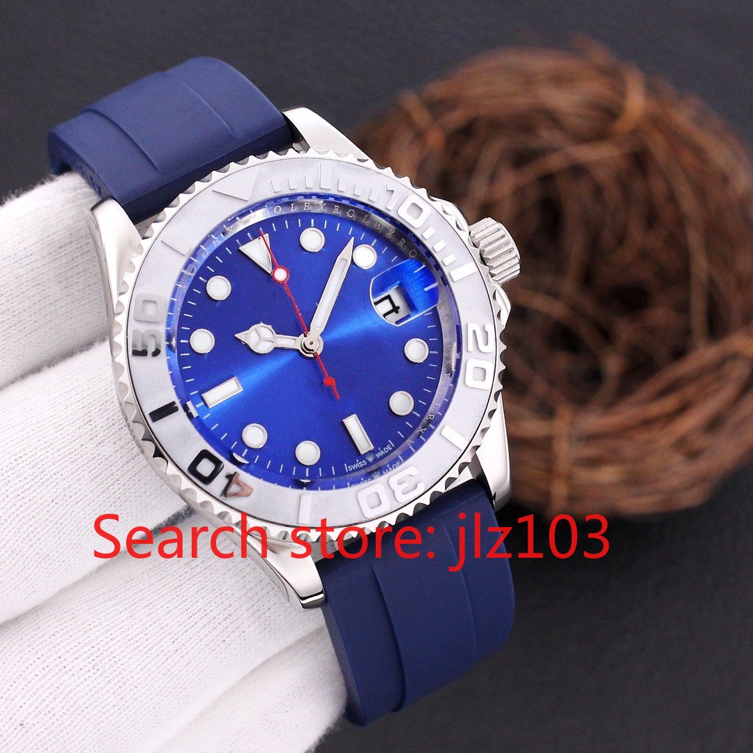 

LLS Men's Mechanical Watch, Three Pin Submarine Series, Anti Allergy Adhesive Tape, Casual Fashion, Sapphire Mirror, Diameter 42mm,