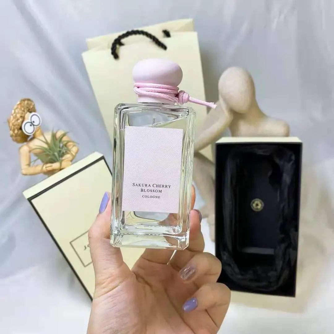 

Charm JoMalone Cologne Copy Version Sakura Cherry Blossom Perfume Fragrance for Woman 100ml EDP Spray Parfum Designer Perfumes Long Pleasant