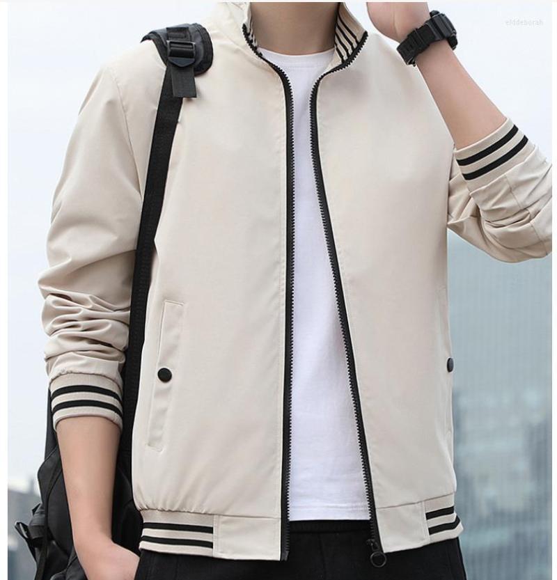 

Men's Jackets Men's Outerwear Men Jacket 2023 Spring Autumn Outdoor Windproof Casual Youth Zipper Coat Mens Clothes, Dark blue