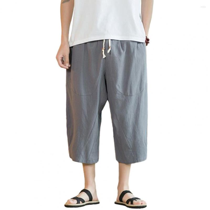 

Men's Pants 2023 Men's Drawstring Wide Leg Summer Trousers Cargo, Black