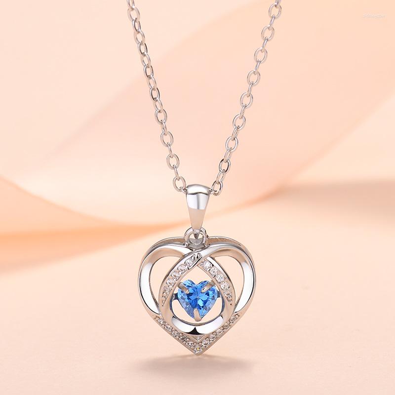 

Chains Heart Necklace With Beating Women's Light Luxury 2023 High-grade Eternal Collar Chain Wholesale