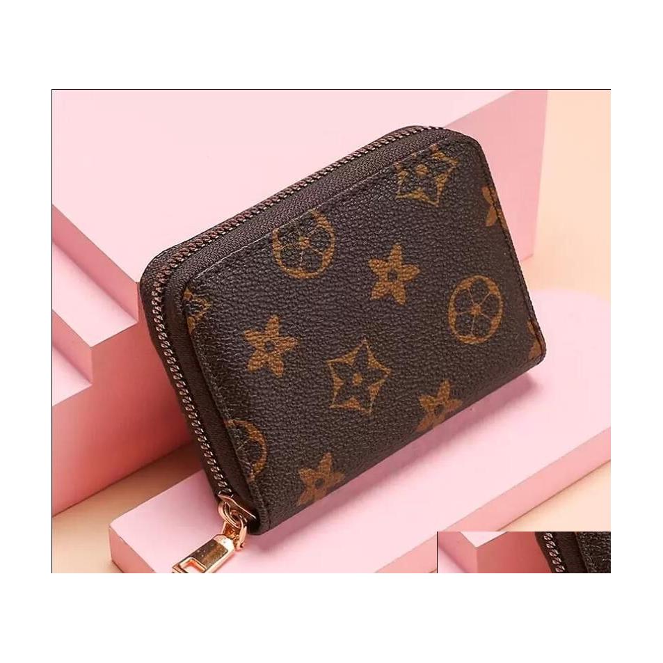 

Wallets Designers Purses Fashion Short Zippy Wallet Monograms Classic Zipper Pocket Pallas Bag Zip Coin Purse With Box Drop Delivery Dhmkr, M60067black grid