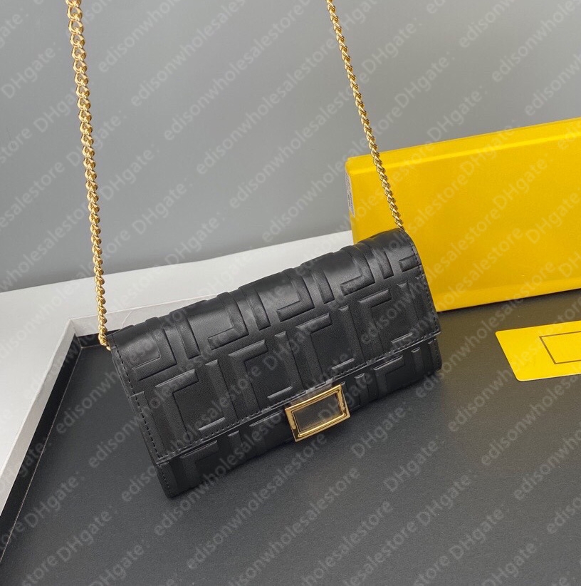 

High-end women's fashion luxury bag Luxury chain handbags embossed letter leather bags Designer womens shoulder bag