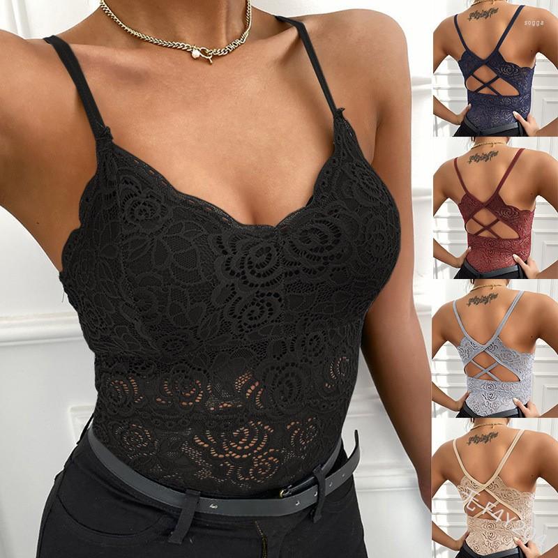 

Women' Shapers Mandylandy Fashion Women Fitness Lace Strap Shirt Top Underwear Comfortable Sexy Sport Bra Solid T-shirt, Green
