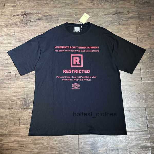 

2022ss Summer Vetements Restricted T-shirts Men Women High Quality Vtm Short Sleeve Oversize O-neck Loose Streetwear Top Tee 3 JKY8