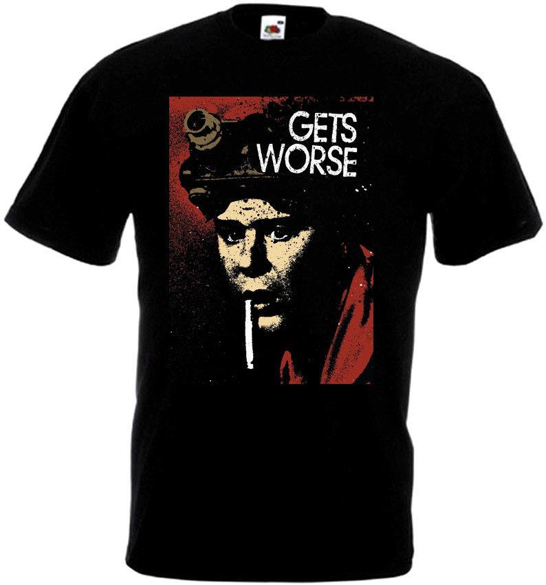 

Men' T Shirts Gets Worse T-shirt Black All Sizes