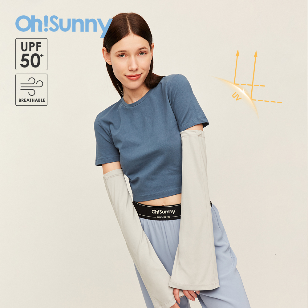 

Sleevelet Arm Sleeves OhSunny Loose Breathable Summer Outdoor AntiUV UPF50 Sun Protection Adjustable Soft Letter Driving Cycling 230512