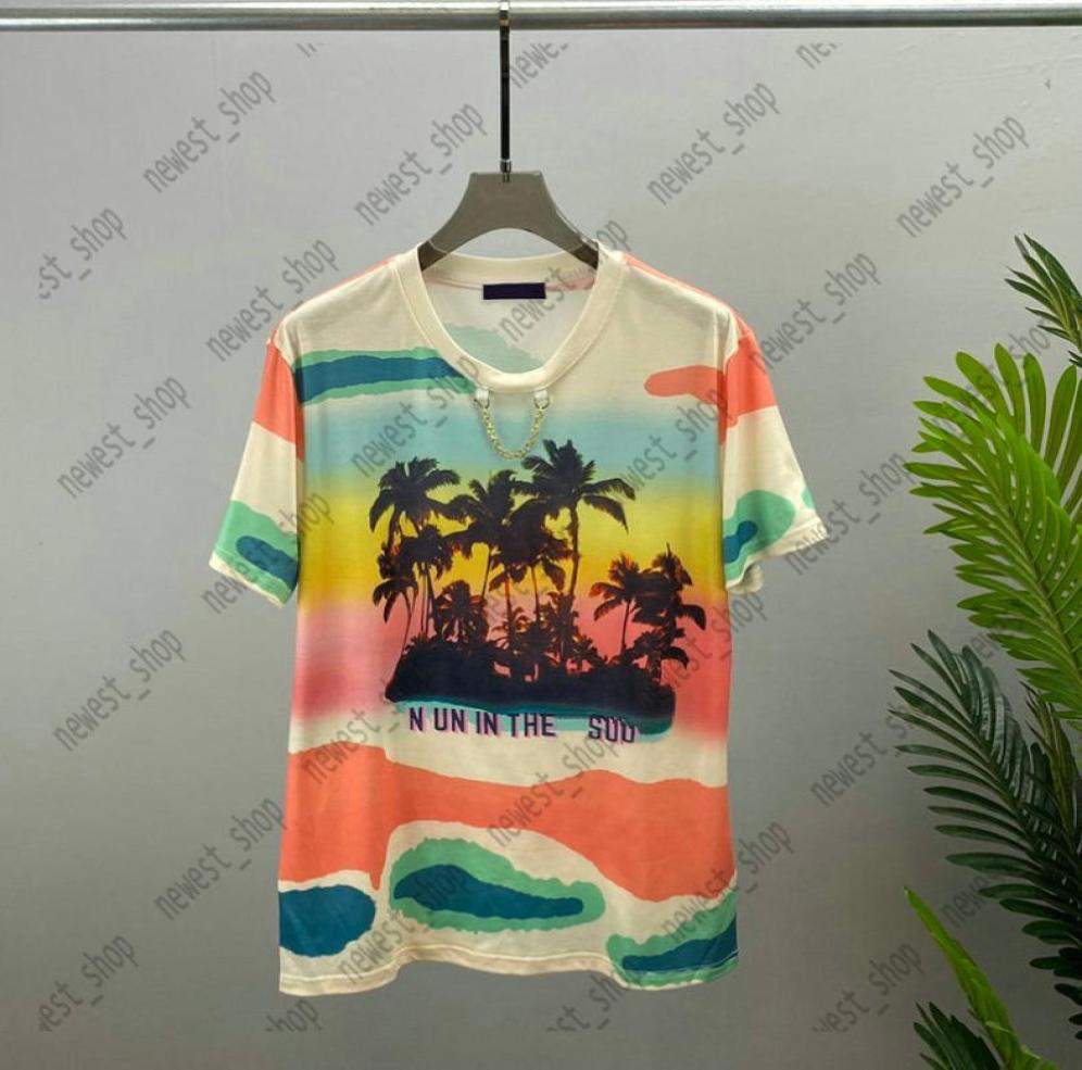 

2022 summer Men Designers t shirts pari designer luxury TShirts mens tree print t shirt fashion tshirt womens unsex casual cotton9510446, Khaki