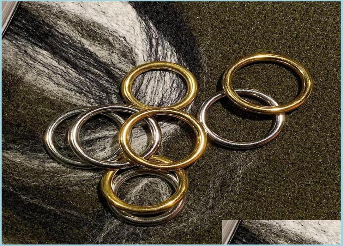 

Couple Rings Fashion See Detial Stainless Steel 3 Ring 18K Personality Lovers Gift Friends Exchange Gifts Drop Delivery 2022 Jewel4825681