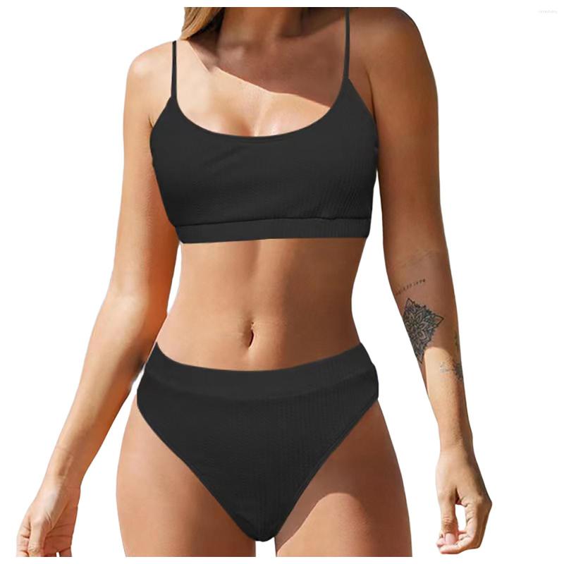 

Women' Swimwear Women Sexy Bikini 2023 Summer Ladies Fashion Swimsuit Two Piece Set High Waist Bikinis Maillot De Bain Femme